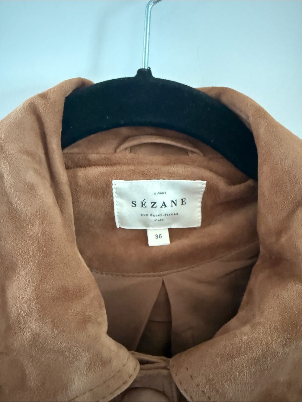 Sezane Suede Fiona Jacket 4/36 RARE - Picture 4 of 10